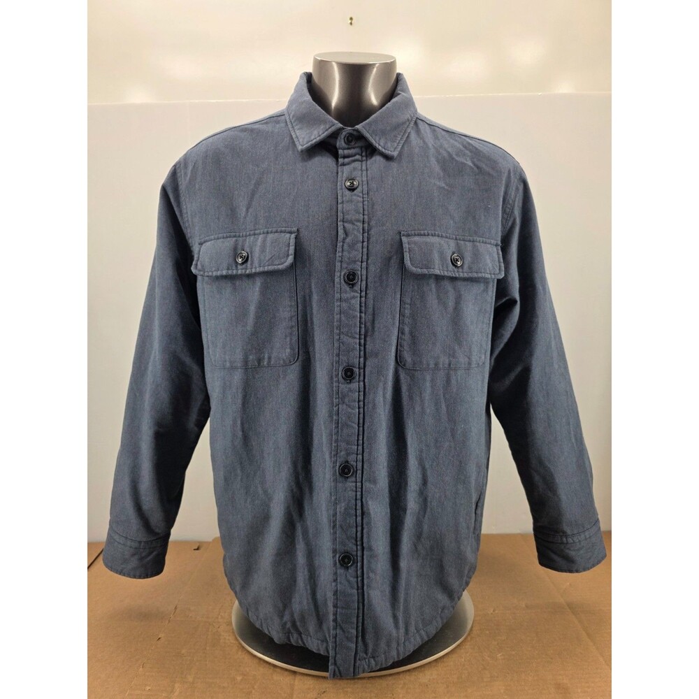 UNTUCKit Ziraldo Flannel Lined Shirt Jacket Men Blue Gingham Plaid  Sz XXL